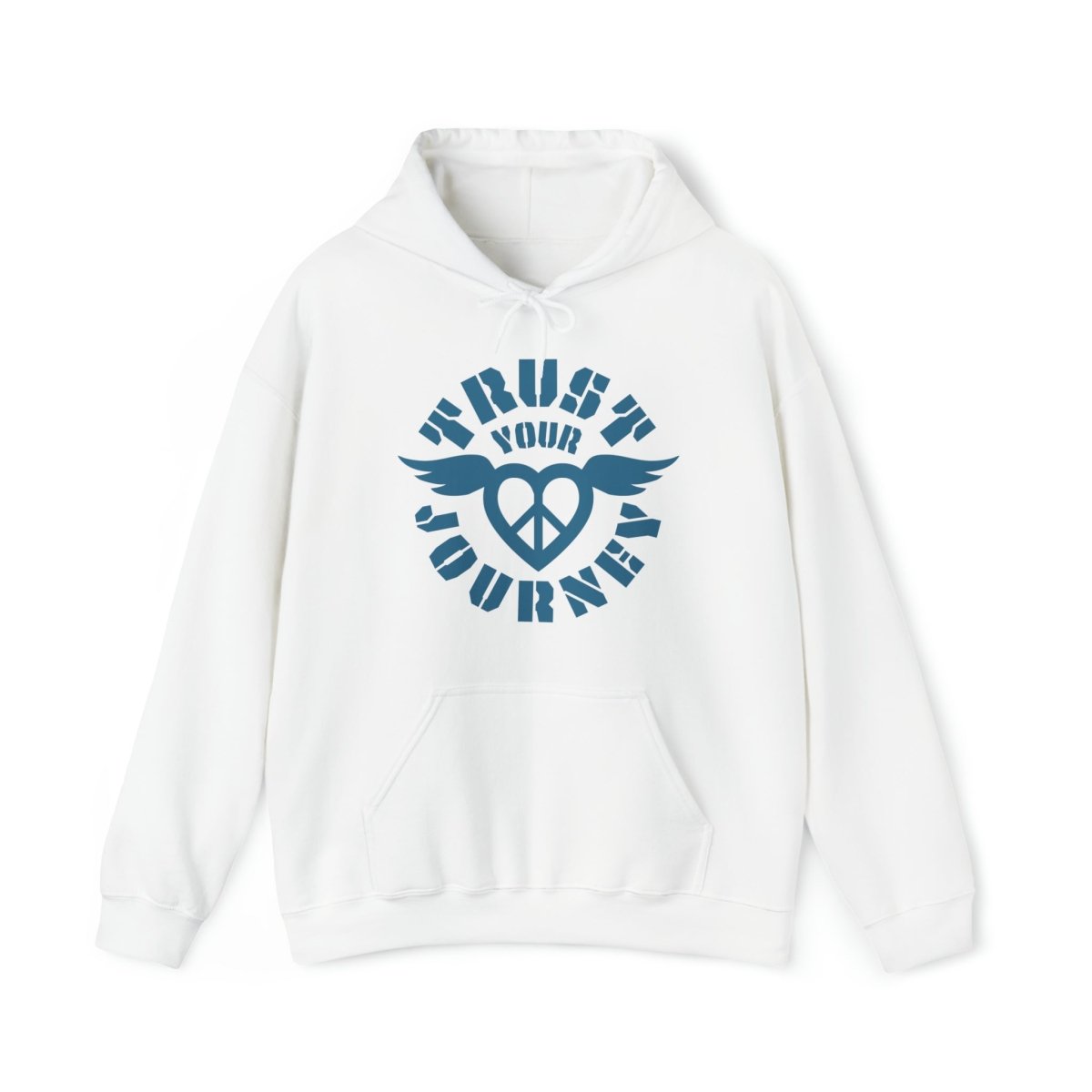 Trust Your Journey, Peace Love Winged Fleece Hoodie, Live A Brave Story