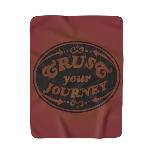 Trust Your Journey, Points - Sherpa Fleece Blanket