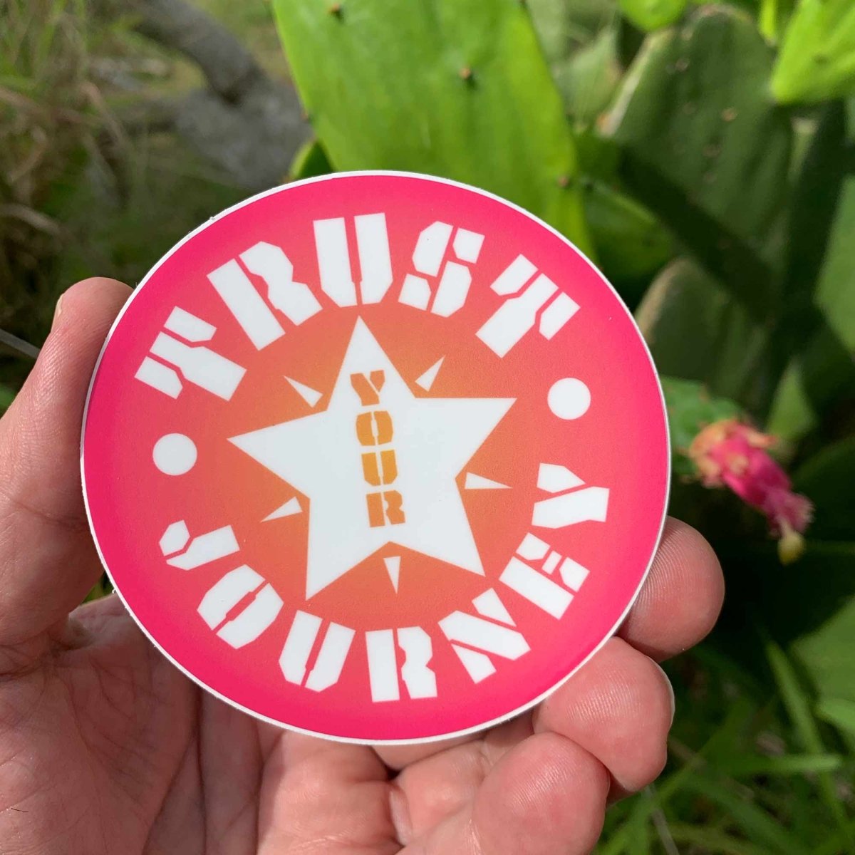 Trust Your Journey, Star - Premium Sticker | Happy Life Mantra Gift, Recover Bliss
