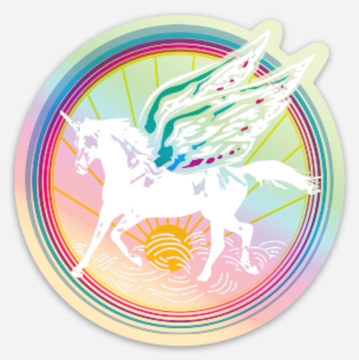 Unicorn Magic Stickers | Fairy Wings, Fairytale Rainbow, Hologram, Fantasy