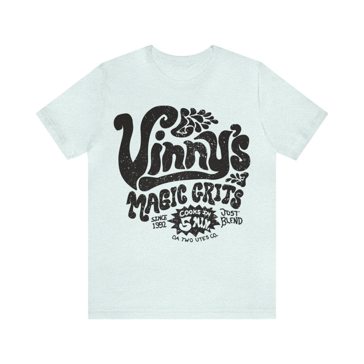 Vinny's Magic Grits Premium T-Shirt, Cooks in 5 Minutes, Grit Eating World Favorite, Just Blend