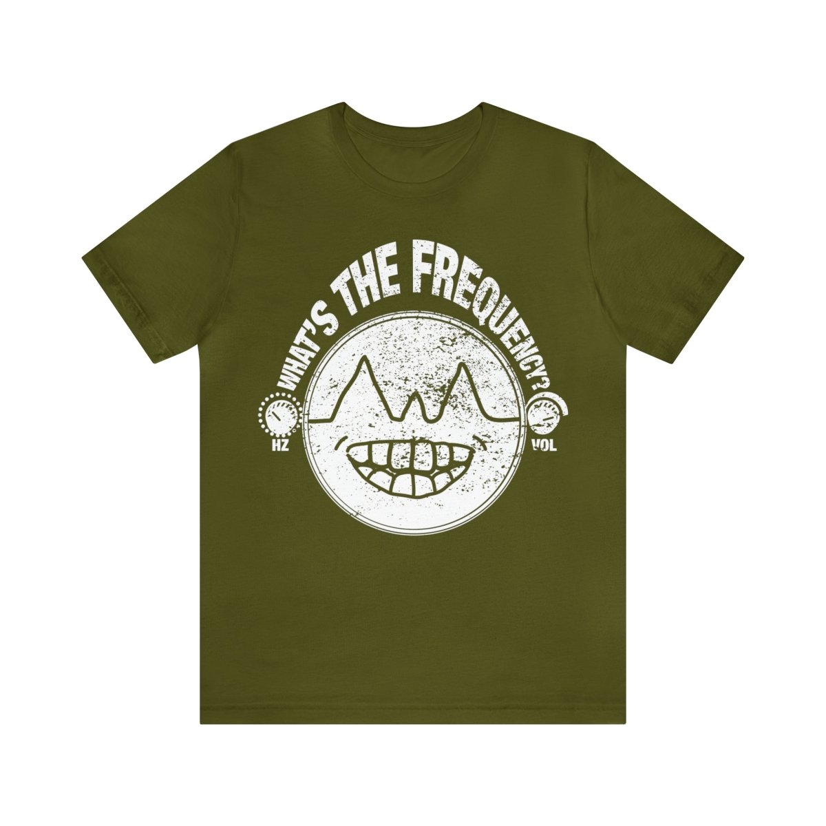 What's The Frequency? Premium T-Shirt, Tune In To The Right Frequency