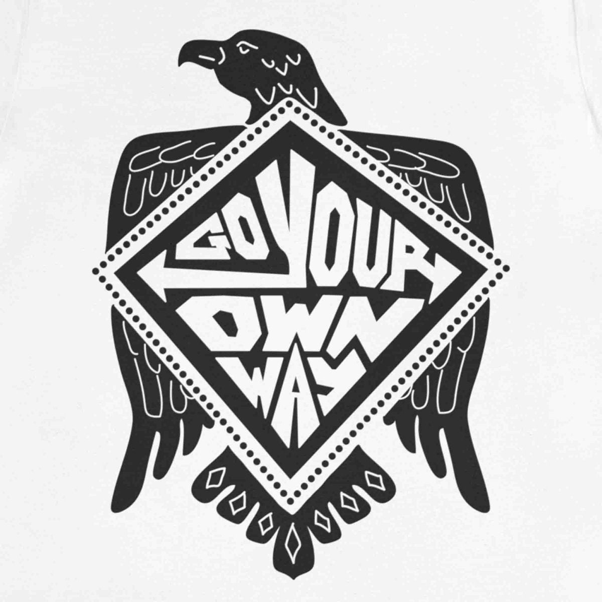 Your Own Way Premium T-Shirt, New Start, Individuality, Traveler, Entrepreneur